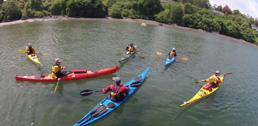 Sea kayak instruction for beginners in Victoria BC with Active Sea Kayaking